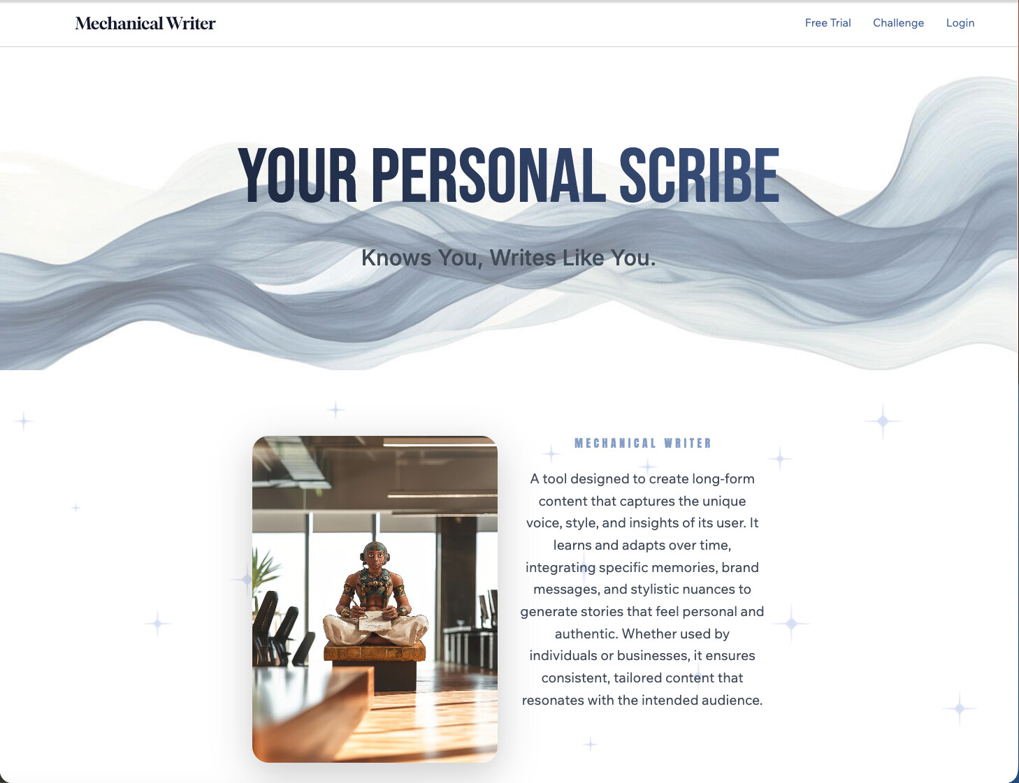 get.m-writer.com, Mechanical Writer's own site